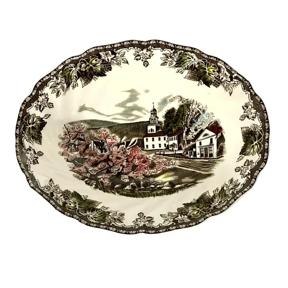 Johnson Bros Friendly Village England Vintage Village Green 9